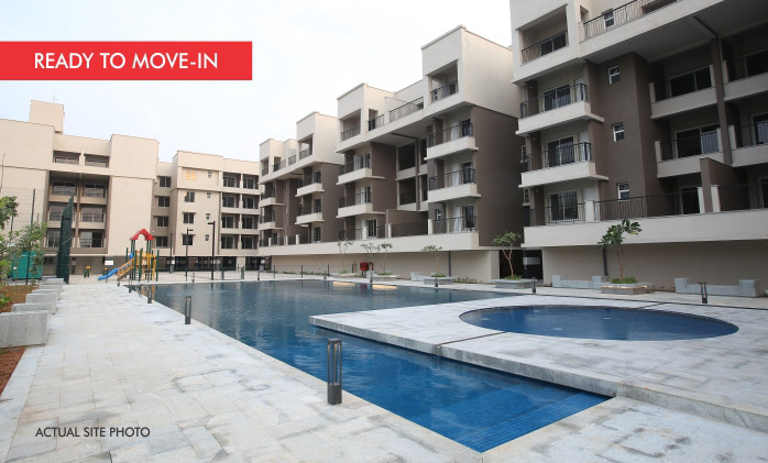 Sobha Serene offers Luxurious 1 & 2 BHK Ready To Move apartments starting at INR 40 lakh